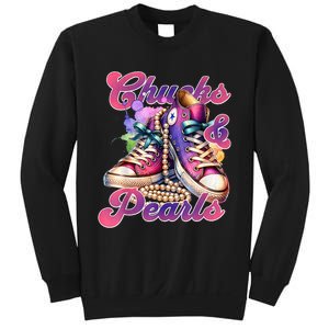 Chucks And Pearls 2024 Funny Kamala Harris 2024 Election Sweatshirt