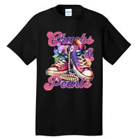 Chucks And Pearls 2024 Funny Kamala Harris 2024 Election Tall T-Shirt