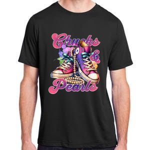 Chucks And Pearls 2024 Funny Kamala Harris 2024 Election Adult ChromaSoft Performance T-Shirt