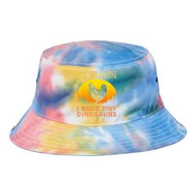 Chicken Art Poultry Chicken Farmer Funny Tiny Dinosaurs Tie Dye Newport Bucket Hat