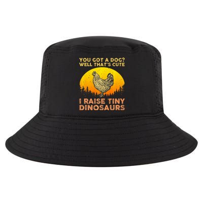 Chicken Art Poultry Chicken Farmer Funny Tiny Dinosaurs Cool Comfort Performance Bucket Hat