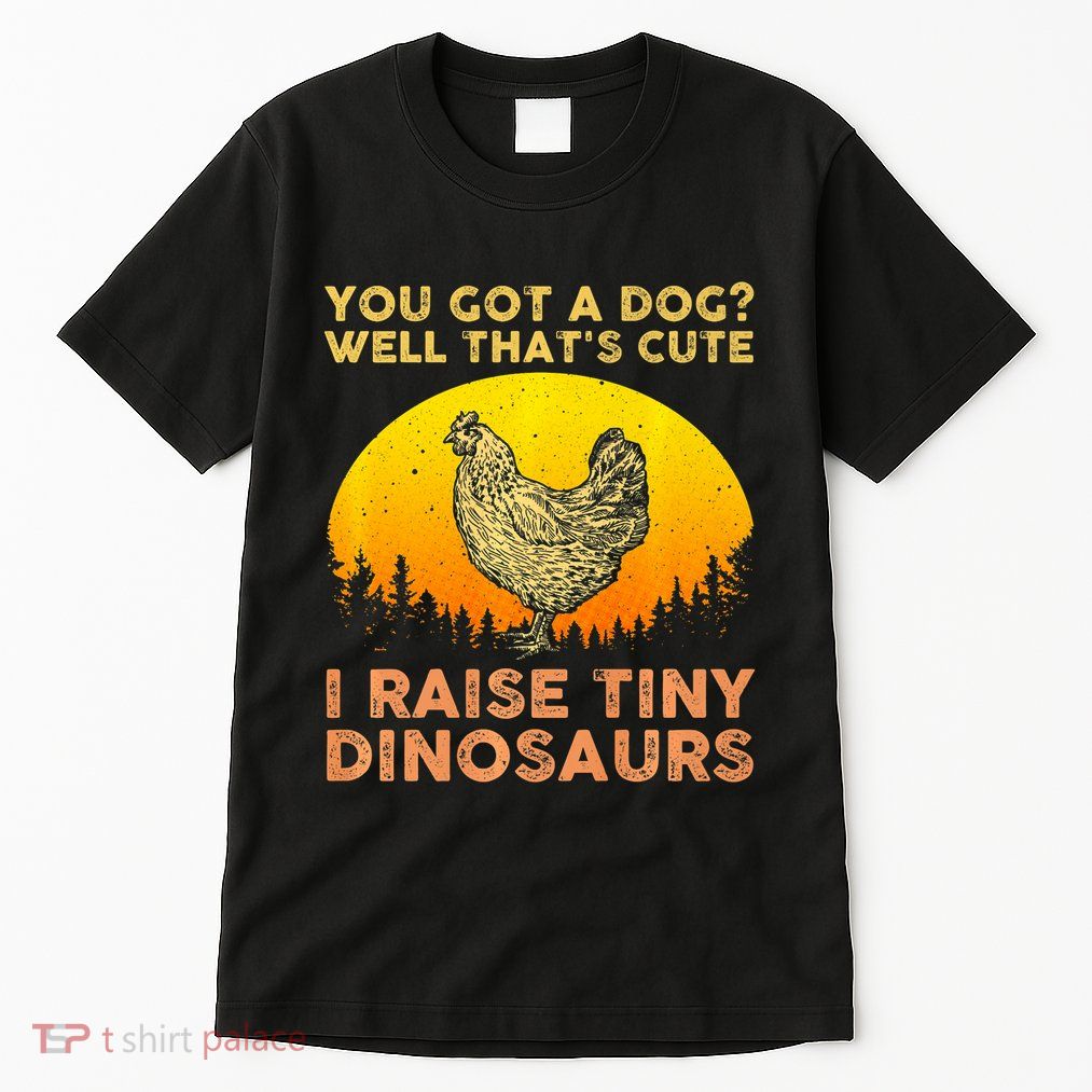 Chicken Art Poultry Chicken Farmer Funny Tiny Dinosaurs Tall T-Shirt