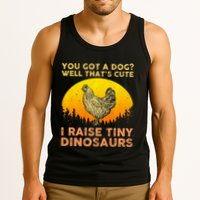 Chicken Art Poultry Chicken Farmer Funny Tiny Dinosaurs Tank Top