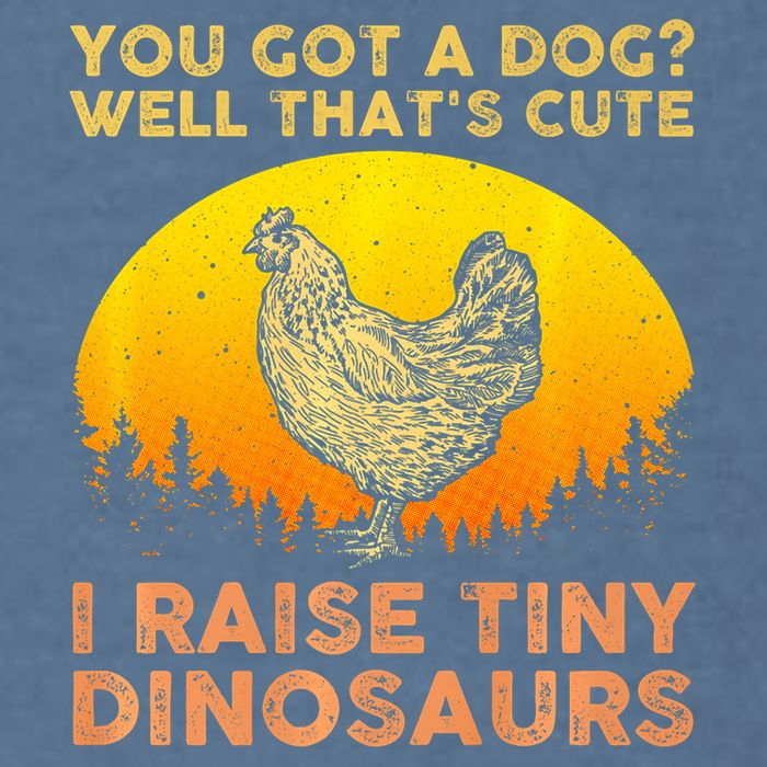 Chicken Art Poultry Chicken Farmer Funny Tiny Dinosaurs Garment-Dyed Sweatshirt