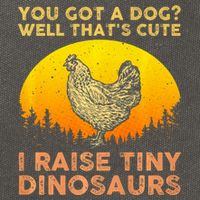 Chicken Art Poultry Chicken Farmer Funny Tiny Dinosaurs Cotton Canvas Backpack