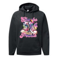 Chucks And Pearls 2024 Funny Kamala Harris 2024 Election Performance Fleece Hoodie