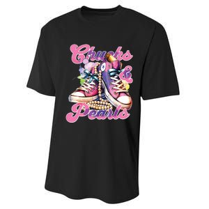 Chucks And Pearls 2024 Funny Kamala Harris 2024 Election Performance Sprint T-Shirt