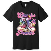 Chucks And Pearls 2024 Funny Kamala Harris 2024 Election Premium T-Shirt