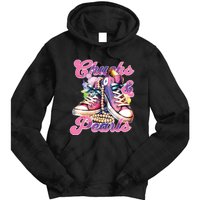 Chucks And Pearls 2024 Funny Kamala Harris 2024 Election Tie Dye Hoodie