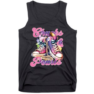 Chucks And Pearls 2024 Funny Kamala Harris 2024 Election Tank Top