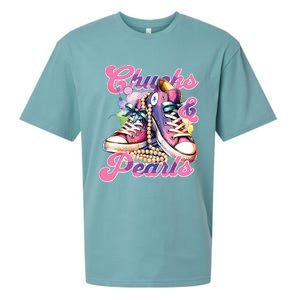 Chucks And Pearls 2024 Funny Kamala Harris 2024 Election Sueded Cloud Jersey T-Shirt