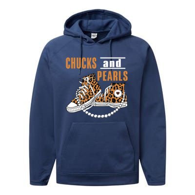 Chucks And Pearls Performance Fleece Hoodie