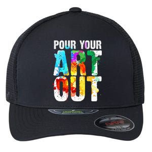 Cool Artist Painter Art Teacher Paint Artists Flexfit Unipanel Trucker Cap