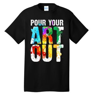 Cool Artist Painter Art Teacher Paint Artists Tall T-Shirt