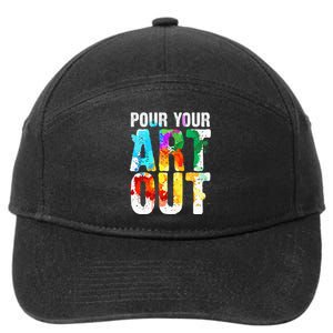 Cool Artist Painter Art Teacher Paint Artists 7-Panel Snapback Hat