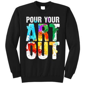 Cool Artist Painter Art Teacher Paint Artists Tall Sweatshirt