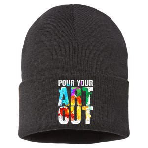 Cool Artist Painter Art Teacher Paint Artists Sustainable Knit Beanie