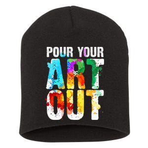 Cool Artist Painter Art Teacher Paint Artists Short Acrylic Beanie