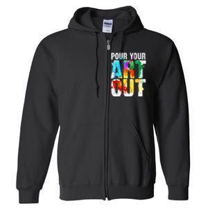 Cool Artist Painter Art Teacher Paint Artists Full Zip Hoodie