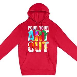 Cool Artist Painter Art Teacher Paint Artists Premium Pullover Hoodie