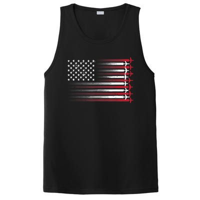 Cute Airplane Pilot Art For Aviation 4th Of July PosiCharge Competitor Tank