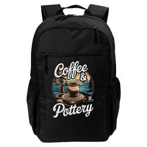 Coffee And Pottery Lover Ceramic Artist Daily Commute Backpack