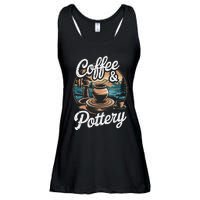 Coffee And Pottery Lover Ceramic Artist Ladies Essential Flowy Tank