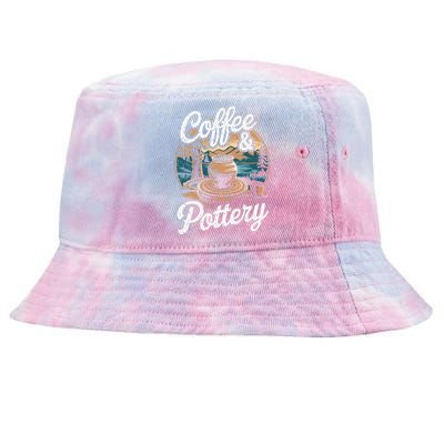 Coffee And Pottery Lover Ceramic Artist Tie-Dyed Bucket Hat