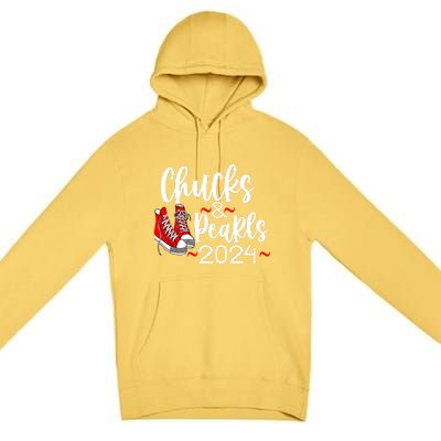 Kamala Harris Chucks Graphic Premium Pullover Hoodie