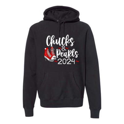 Kamala Harris Chucks Graphic Premium Hoodie