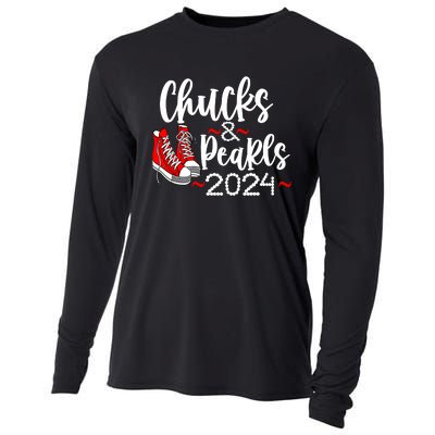 Kamala Harris Chucks Graphic Cooling Performance Long Sleeve Crew