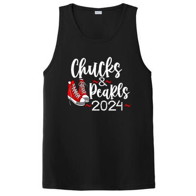 Kamala Harris Chucks Graphic PosiCharge Competitor Tank