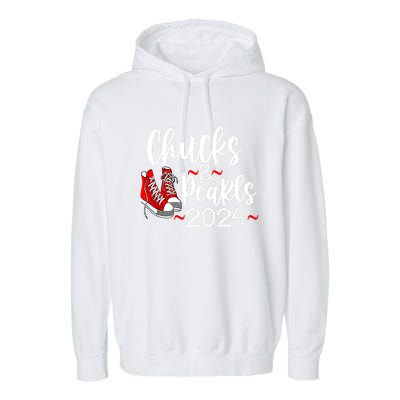 Kamala Harris Chucks Graphic Garment-Dyed Fleece Hoodie