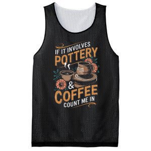 Coffee And Pottery Lover Ceramic Artist Mesh Reversible Basketball Jersey Tank