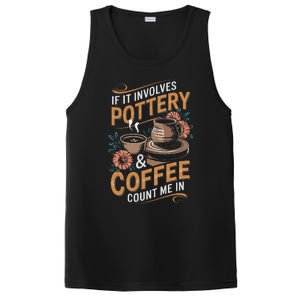 Coffee And Pottery Lover Ceramic Artist PosiCharge Competitor Tank