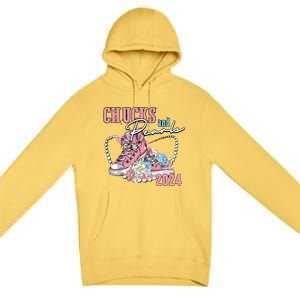 Chucks And Pearls 2024 Im With Her Kamala 2024 Premium Pullover Hoodie