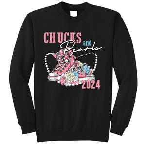 Chucks And Pearls 2024 Im With Her Kamala 2024 Sweatshirt