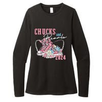 Chucks And Pearls 2024 Im With Her Kamala 2024 Womens CVC Long Sleeve Shirt