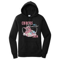 Chucks And Pearls 2024 Im With Her Kamala 2024 Women's Pullover Hoodie