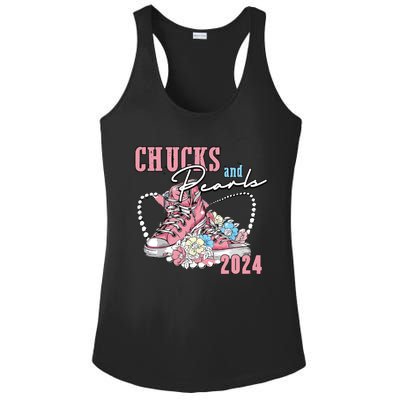 Chucks And Pearls 2024 Im With Her Kamala 2024 Ladies PosiCharge Competitor Racerback Tank