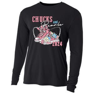 Chucks And Pearls 2024 Im With Her Kamala 2024 Cooling Performance Long Sleeve Crew