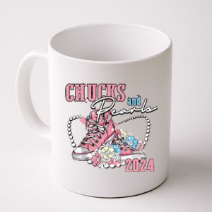 Chucks And Pearls 2024 Im With Her Kamala 2024 Coffee Mug