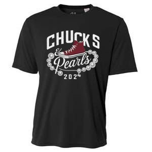 Chucks And Pearls 2024 Kamala For President Elections Merch Cooling Performance Crew T-Shirt