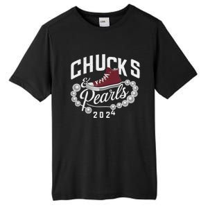 Chucks And Pearls 2024 Kamala For President Elections Merch Tall Fusion ChromaSoft Performance T-Shirt