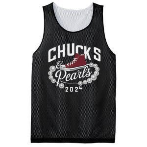 Chucks And Pearls 2024 Kamala For President Elections Merch Mesh Reversible Basketball Jersey Tank