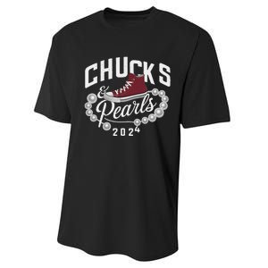 Chucks And Pearls 2024 Kamala For President Elections Merch Performance Sprint T-Shirt