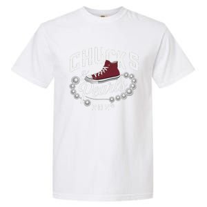 Chucks And Pearls 2024 Kamala For President Elections Merch Garment-Dyed Heavyweight T-Shirt