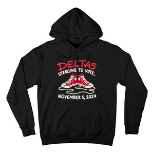 Chucks And Pearls Deltas Strolling To Vote November 5 2024 Hoodie