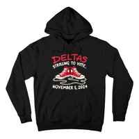 Chucks And Pearls Deltas Strolling To Vote November 5 2024 Hoodie