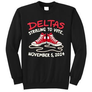 Chucks And Pearls Deltas Strolling To Vote November 5 2024 Sweatshirt